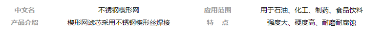 不銹鋼楔形網(wǎng)濾芯的優(yōu)勢_http://www.yasfny.com_新聞資訊_第1張